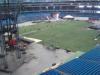 Building the stage in Toronto
